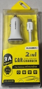 Dual Car USB Port w/Type C Wire 6/bx***CLOSEOUT
