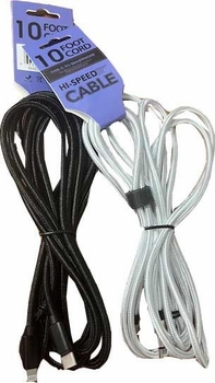 10 Ft Charging Type-C to Type-C 12 Bx (Loose)
