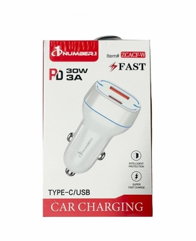 Fast Dual Car Charger 30W 12/bx