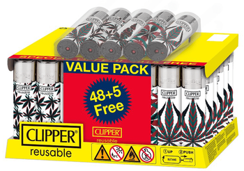 Clip Marijuana Leaves 48/tray + 5 free