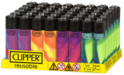 Clipper Tie Dye Lighter 48/tray
