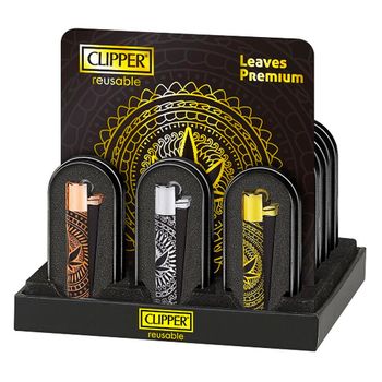 Clipper Marijuana Blk & Gold 12/dspl