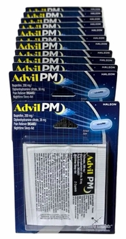 Hanging Blister Pack ADVIL PM 12/cards