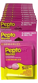 Hanging Blister Pack Pepto-Bismol 12/cards