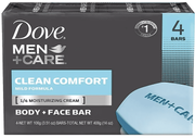 Dove Bar Soap Men Clean Comfort 4/pk