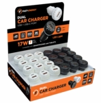 Dual Car Plug USB w/Type C24/bx