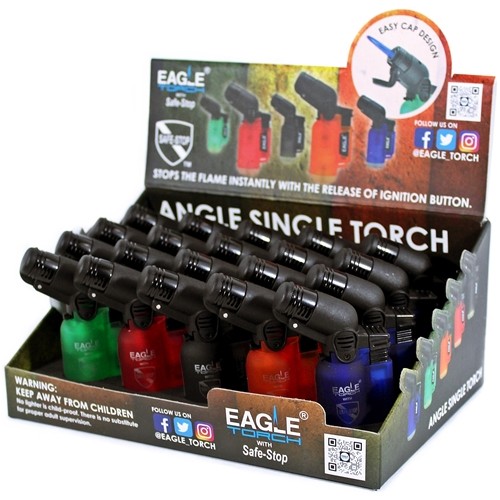 Eagle Mini Angle 1 Torch Lighter 20/bx Refillable Lighters & Torch