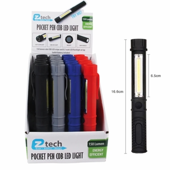 EZ Tech Pocket Pen COB LED Light 24/display