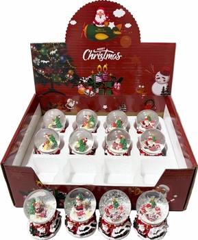 Christmas 2" Snow Globe Assorted Styles 12/Display