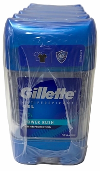Gillette Antiperspirant Gel 70ml (3.38oz)6/bx Power Rush