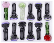 Glass Thick Hand Pipes 5" 12/bx