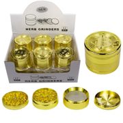 50mm 4 Part Bitcoin Shaped Tobacco Grinder 12/bx
