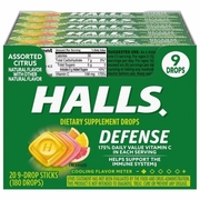 Halls Defence Asst Citrus Cough Drops USA 20/ct