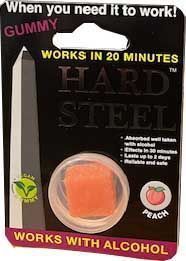 Hard Steel Gummy Peach 24bx
