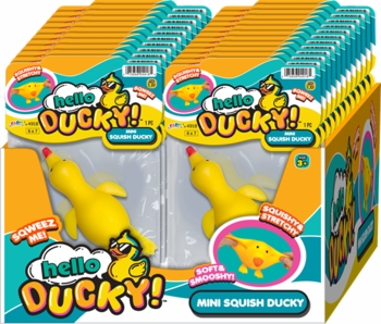 Hello Ducky! Mini Squish Ducky 24/Display