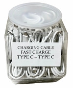 High Quality Fast Charge Cable3ft Type C- Type C 48ct/Jar ($1 each)