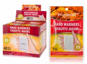 Insulated Air Activated Hand Warmers�40 pairs per bx