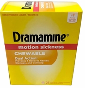Dramamine Chewable Dual Action 25-2pk