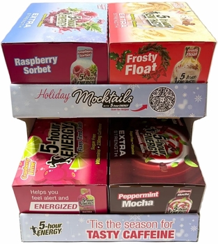 5-Hour Energy 48-Bottle Mixed Holiday Mocktails Display