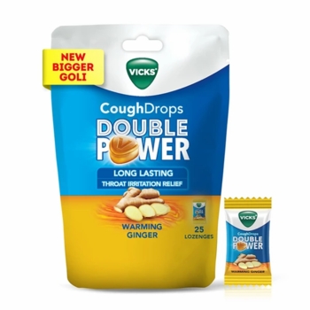 Vicks Cough Drops 25CT Warming Ginger 12/bx