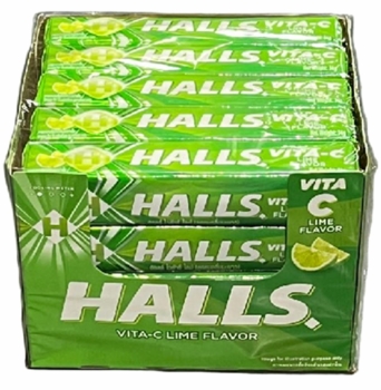 Halls Vitamin-C Lime Cough Drops 20/ct