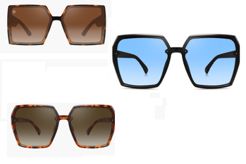 Ladies Plastic Square Sunglasses 12/bx