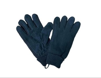 Unisex Fleece Black Winter Gloves 12/bx
