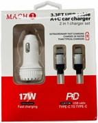 TYPE C Mach Car Plug & Cable Set 6/bx