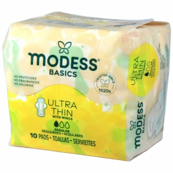 Modess Ultra Thin Pads 10CT Regular 12/bx