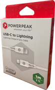 Power Peak Type C-Iphone 3ft Cable 6/bx