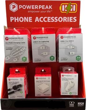 HIGH QUALITY PHONE CHARGERS 30PC DISPLAY