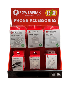 HIGH QUALITY PHONE CHARGERS 30PC DISPLAY