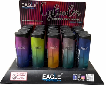 Eagle Torch Cylinder Gradient Lighters 20/bx