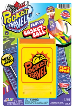 JA-RU Travel Size Flip-up Basketball 6/bx