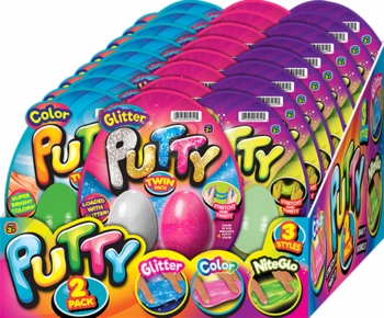 Putty 2pk Assorted Styles 24/Display