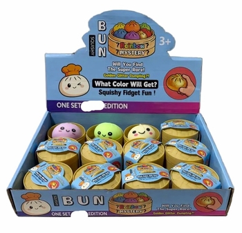 Mini Squishy Dumpling toy 12/display ($2.25 pc)