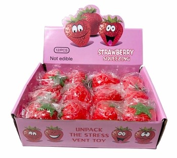 Squishy Strawberry Vent Toy 12/bx