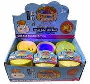 Squishy Light Up Glitter Dumpling Toy 12/display