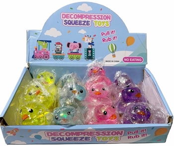 Squishy Ducky squeeze toy 12/bx