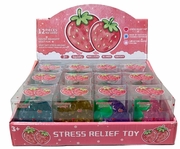 Squishy Strawberry Vent Toy Asst Colors 12/bx