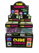 Tie-dye Squishy cube 12/display