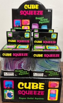 Tie-dye Squishy ice cube 12/display