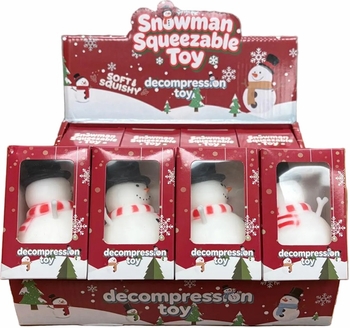 Holiday Crunchy Snowman Vent Toy 12/bx