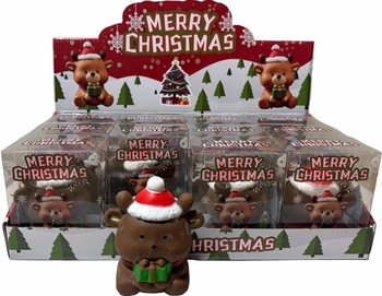 Crunchy Holiday Bear Squishy Toy 12/bx
