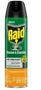 Raid House & Garden Insect Killer Spray, for Indoor & Outdoor Use, Orange Scent 11oz 12/bx