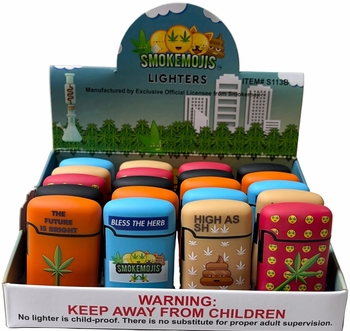 Smoke Emojis Torch Lighters 20/bx