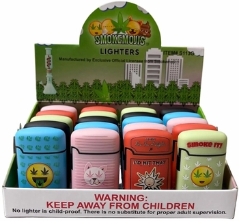 Smoke Emojis Torch Lighters 20/bx