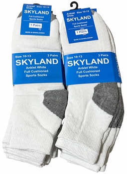 White Ankle Socks 12/Pairs