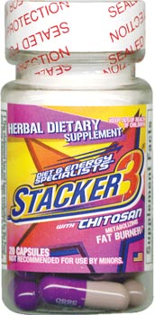 Stacker 3 Fat Burner Ephedra Free Bottles - 5hr Energy Vitamins/Supplements