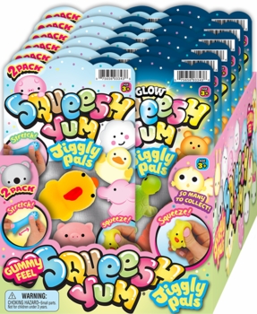 JA-RU Mini Squeesh Yum Jiggly Pals 2pk 36/Display